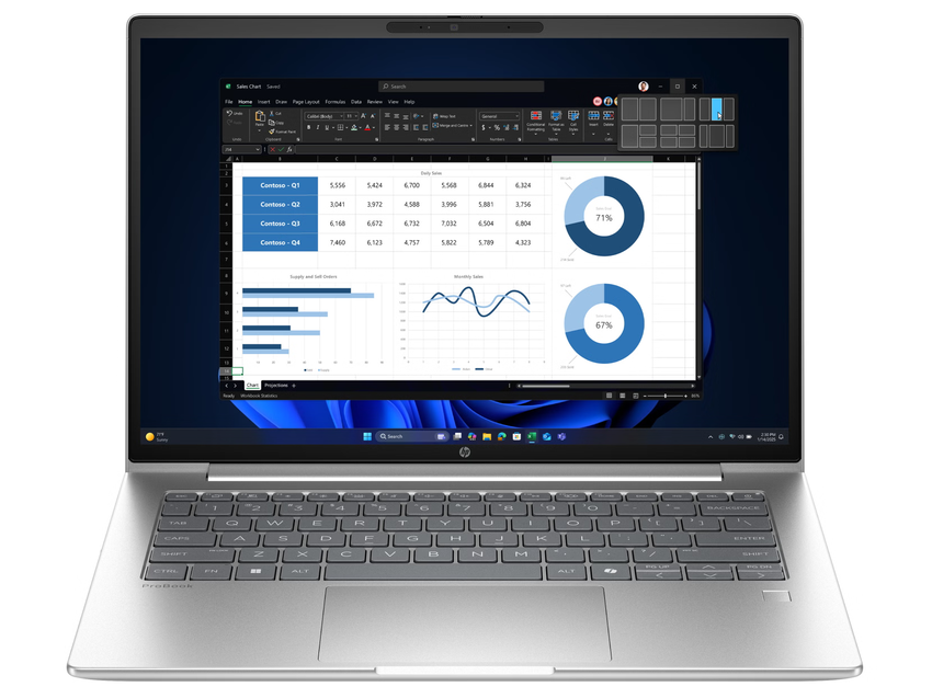 Laptop HP ProBook 4 G1ah 14 | R5 220 | W11P / Ryzen 5 / RAM 16 GB / SSD / 14,0″ WUXGA