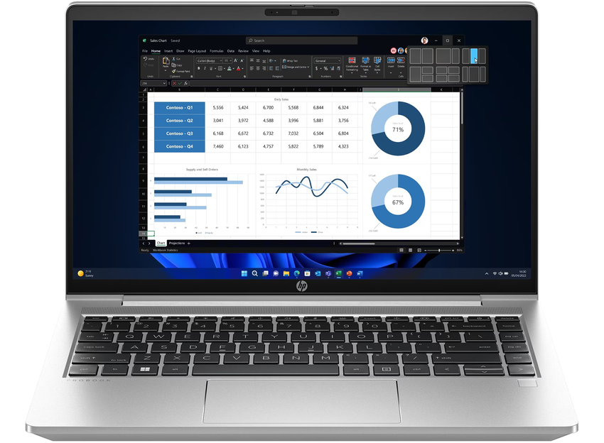 Laptop HP ProBook 440 G10 | Metal | i5-1334U | 16GB RAM | 256GB SSD | W11P / i5 / RAM 16 GB / SSD / 14,0″ FHD