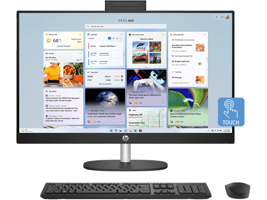 Computer HP All-in-One 27-cr1003ne | U7 155U | 32GB RAM | Touch / Core Ultra 7 / RAM 32 GB / SSD