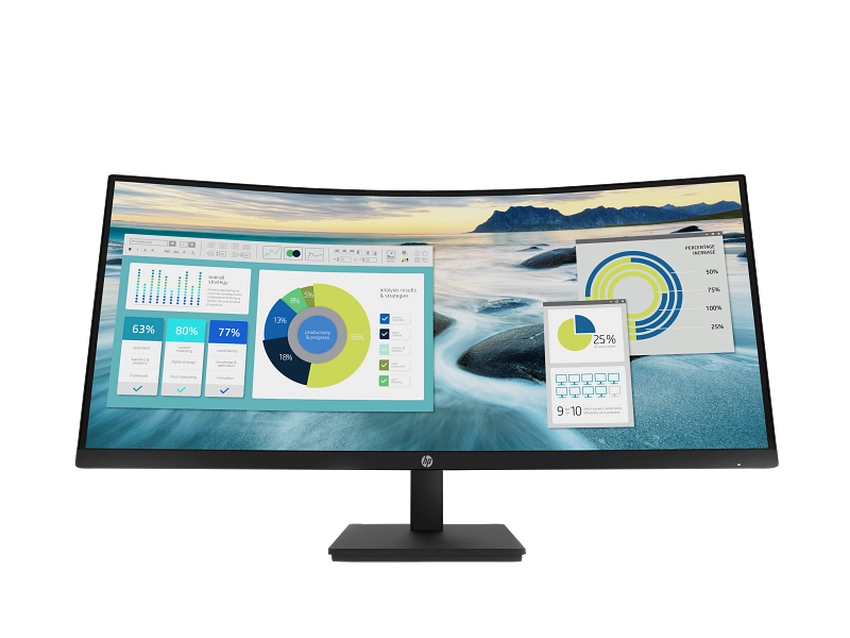 Monitor HP P34hc G4 86,4 cm (34″) 3440x1440 (UWQHD) VA LED 100 Hz curvo