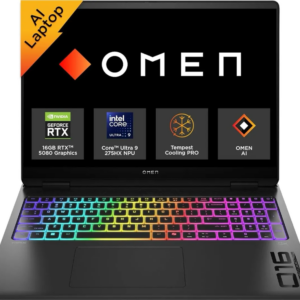 Laptop HP OMEN MAX Gaming 16-ah0012ns | U9 275HX | RTX 5080 (16GB) / Core Ultra 9 / RAM 32 GB / SSD / 16,0″ WQHD