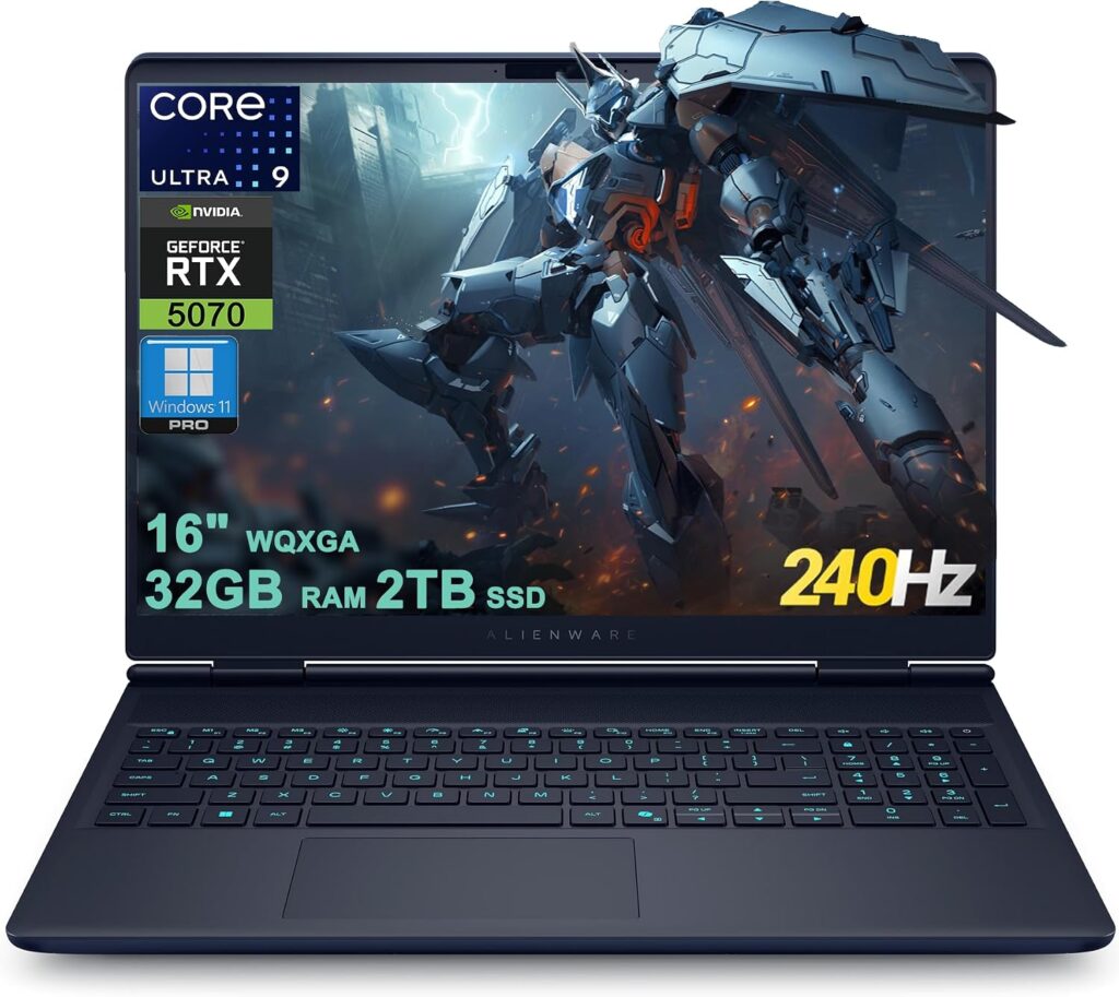Laptop Alienware Dell Alienware 16X Aurora AC16251 / Core Ultra 9 / RTX 5070 Max-Q / RAM 32 GB / 2TB SSD / 16,0″ WQXGA