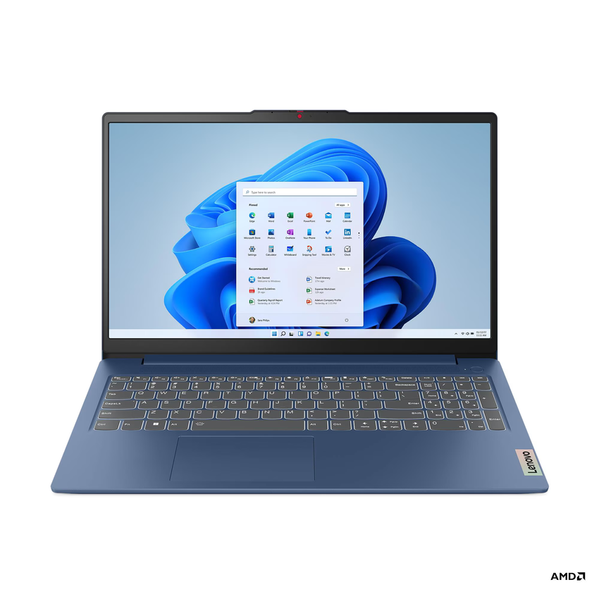 Laptop Lenovo IdeaPad Slim 3 15AMN8 | R5-7520U | 16GB RAM | 512GB SSD | W11H / Ryzen 5 / RAM 16 GB / SSD / 15,6″ FHD