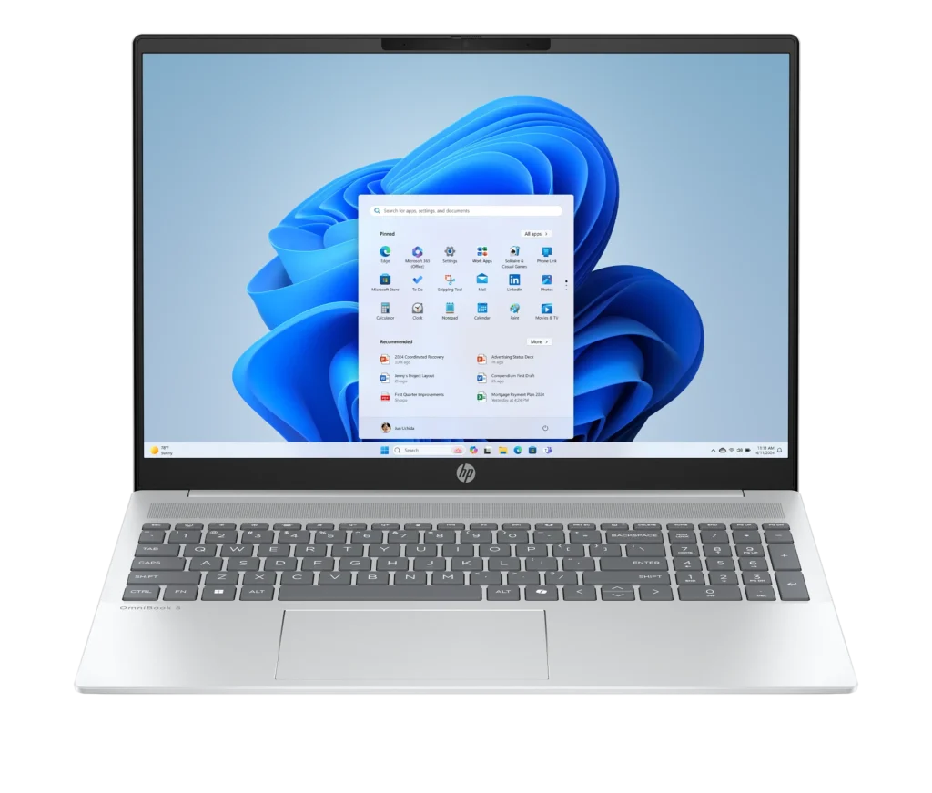 Laptop HP OmniBook 5 16-AG1XXX / Ryzen 5 / RAM 16 GB / SSD / 16,0″ WUXGA