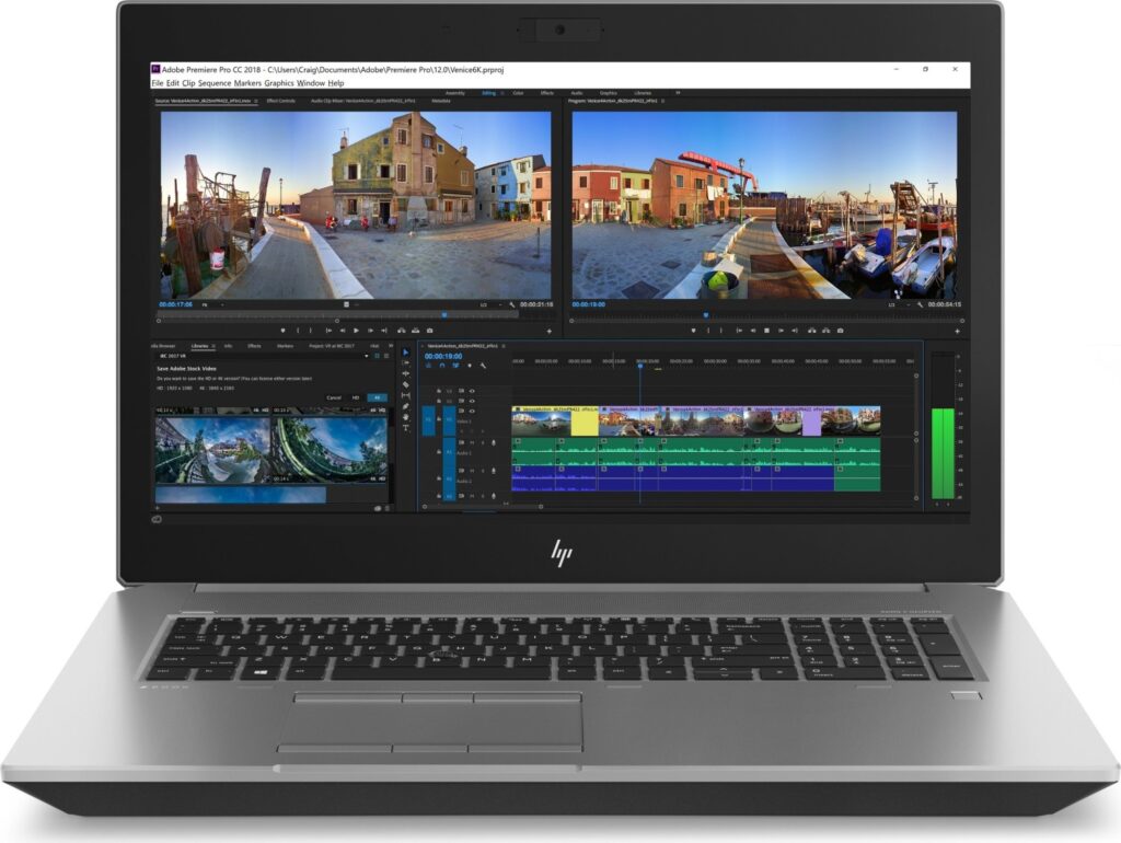 Laptop HP ZBook 17 G5 / i7 / Quadro P3200 / RAM 32 GB / 512GB SSD / 17,3″ FHD